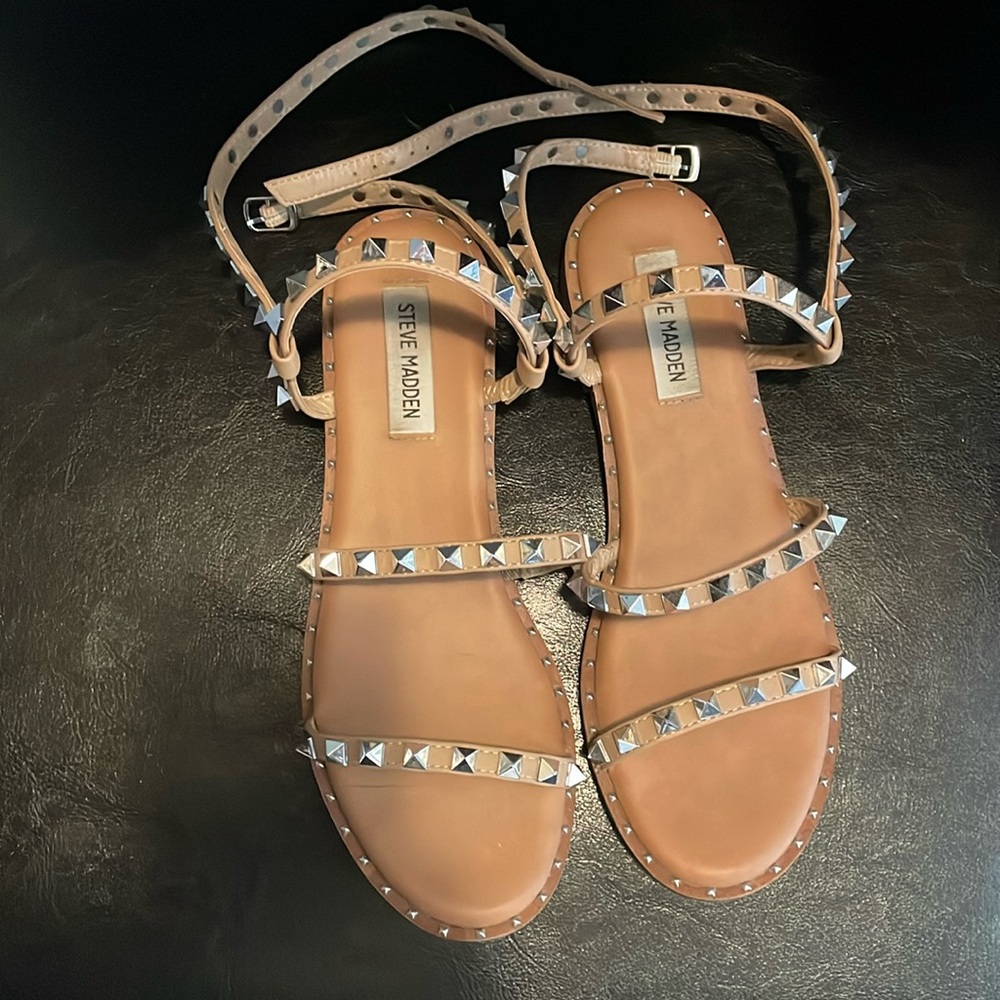 Studded gladiator sandals